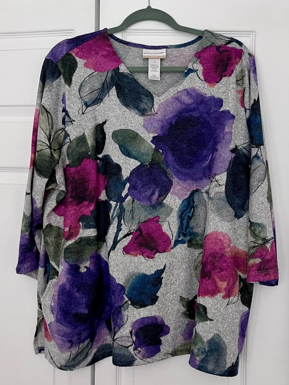 Alfred Dunner Floral Tunic 2x